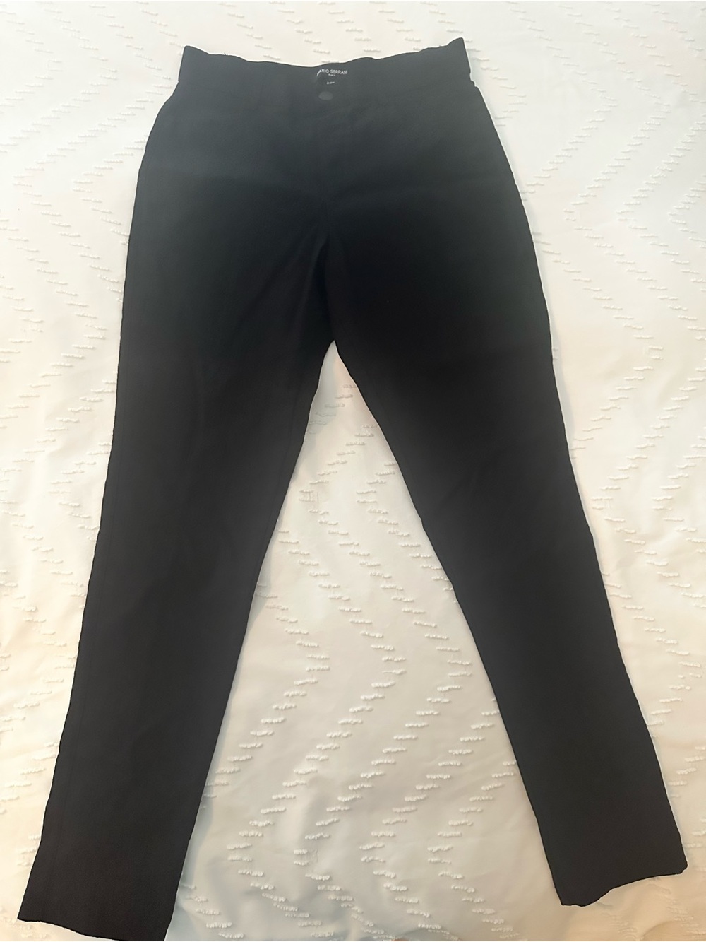 Mario Serrani Black High-Waist Pants
